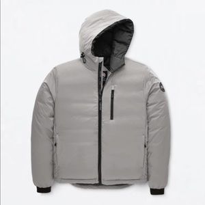 Men's Lodge Down Hoody Black Label M size Frost Grey